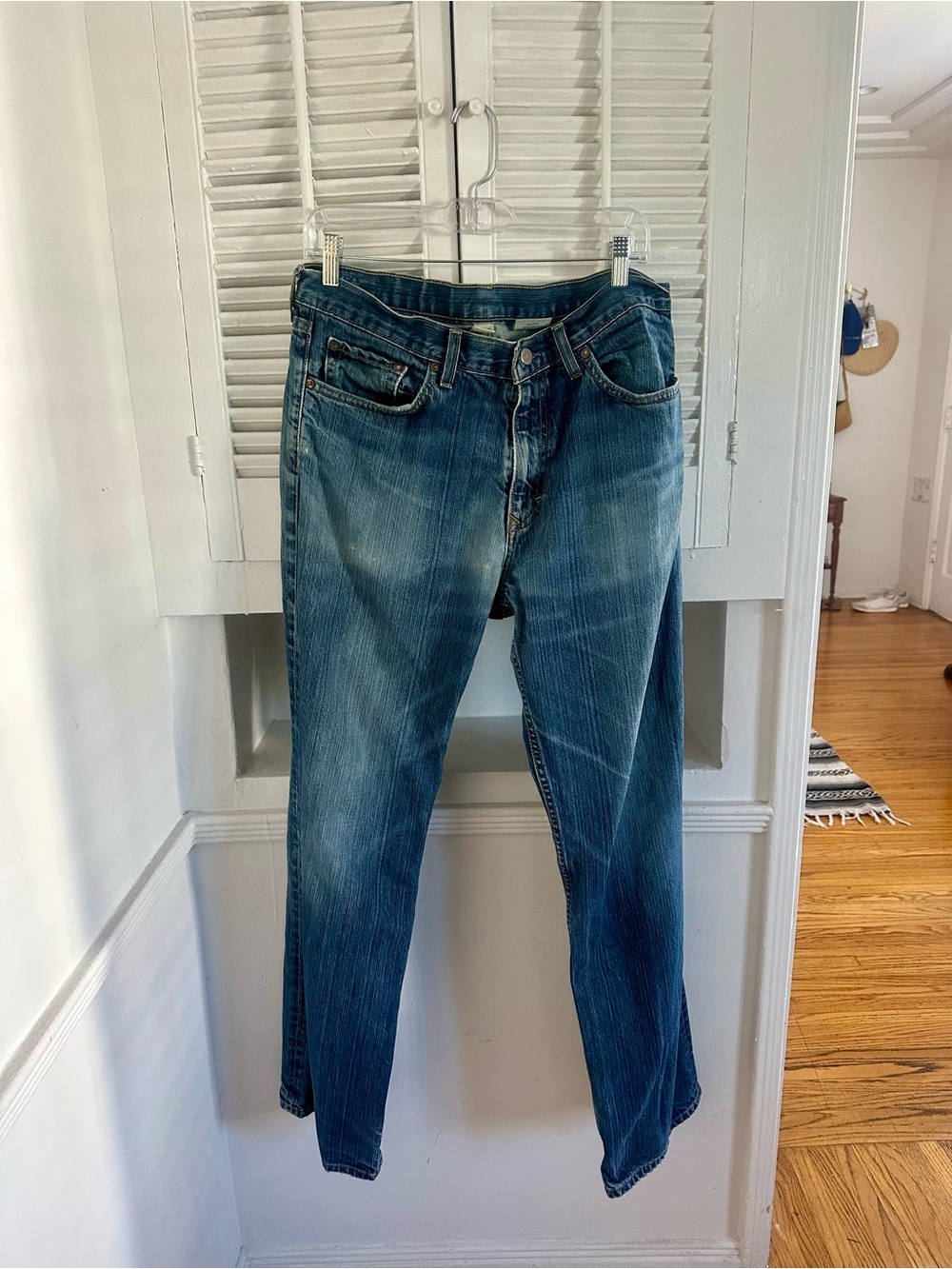 Banana Republic Men's Faded Blue Slim Straight Jeans